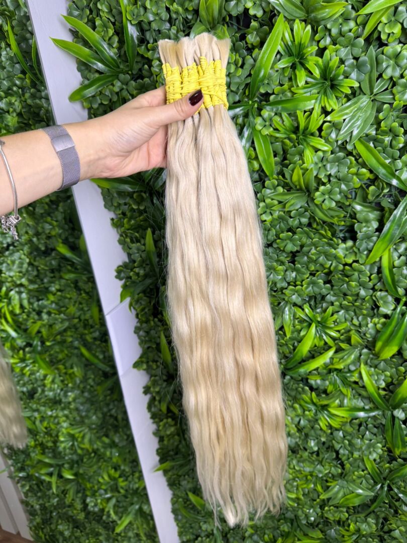 Cabelo Brasileiro Ondulado Loiro 65 cm