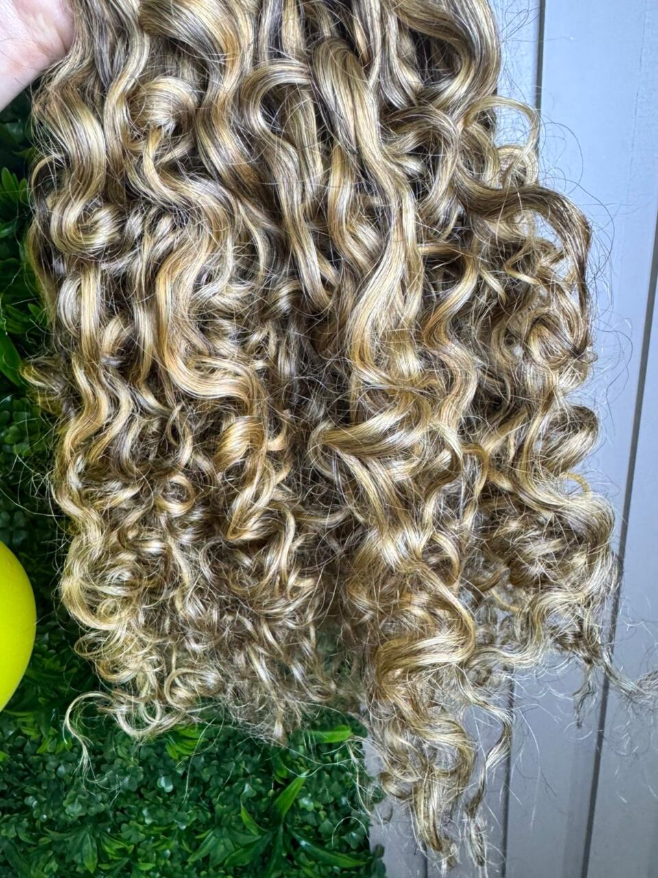Cabelo Cacheado Loiro 65 cm