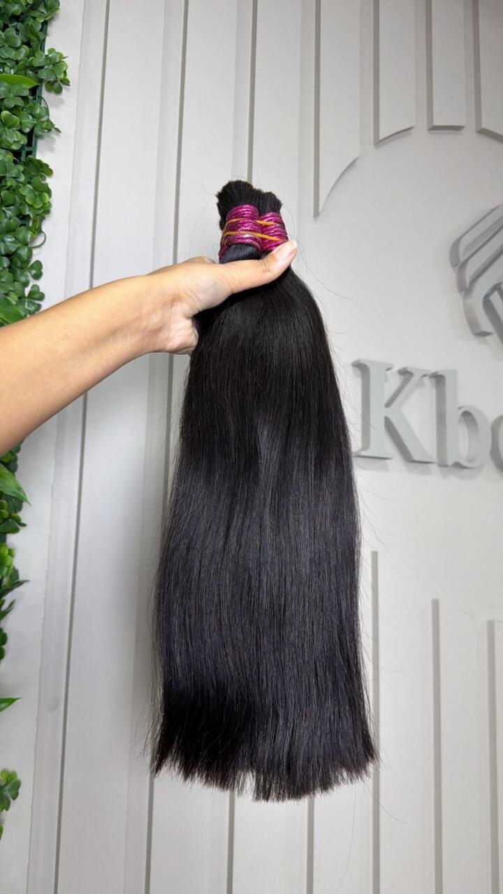 Cabelo Indiano 45 cm Liga Rosa Pink