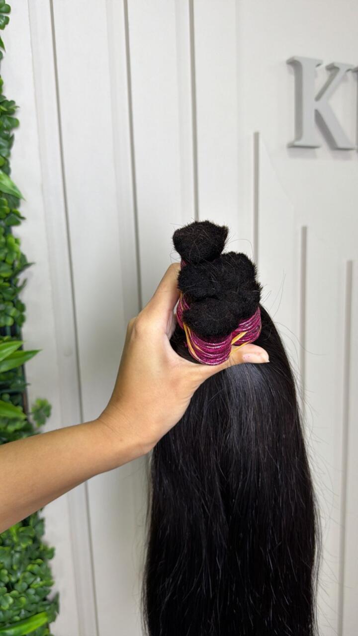 Cabelo Indiano 45 cm Liga Rosa Pink