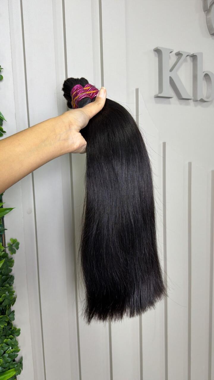 Cabelo Indiano 45 cm Liga Rosa Pink