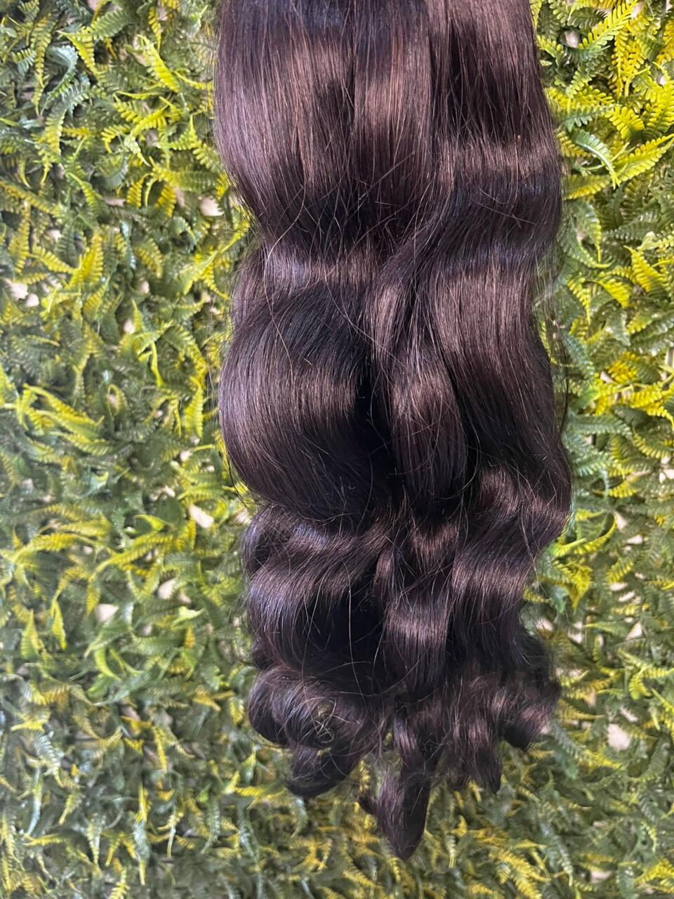 Cabelo Indiano Liga Azul Ondulado 65 cm