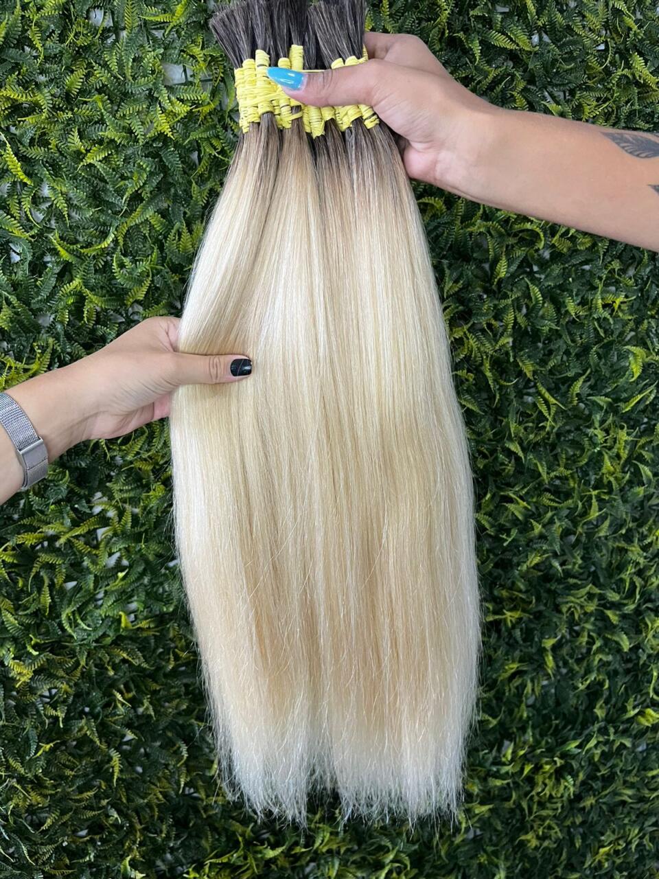 Cabelo Indonésio Esfumado Loiro 65 cm