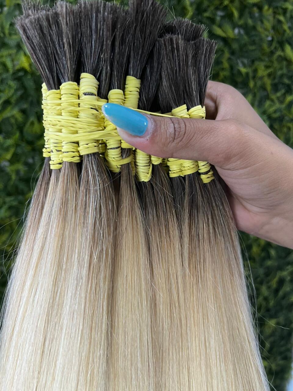 Cabelo Indonésio Esfumado Loiro 65 cm